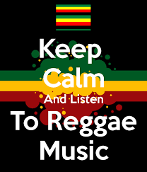 Keep calm to reggae music